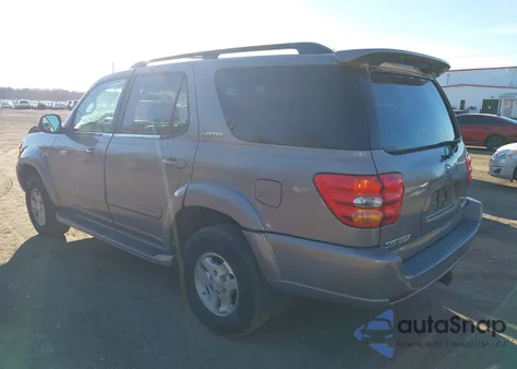 2002 Toyota Sequoia Limited V8 из США, поврежденный, VIN 5TDBT48A22S113985